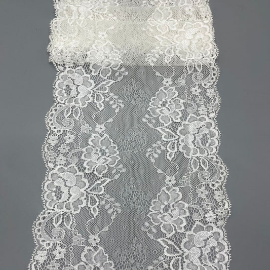 freedombeauty|18CM Nylon Lace Fabric Stretch Hollow Out Dress, Pajamas, Wedding Dress Lace Trim