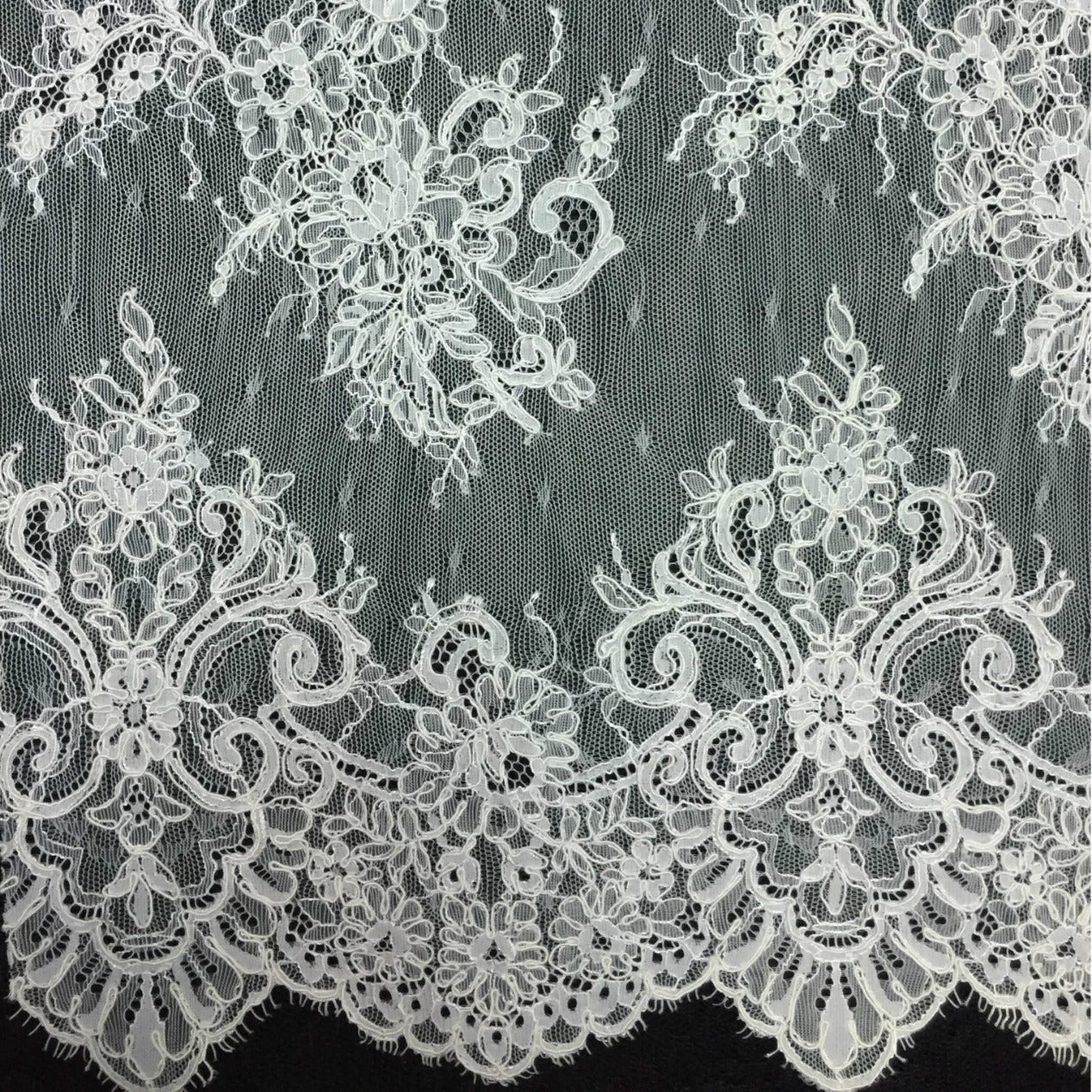 Freedombeauty | Direct Supply Car Bone Lace Veil Skirt Lace Accessories Three-Dimensional Bone Lace Fabric Wedding Dress Fabric