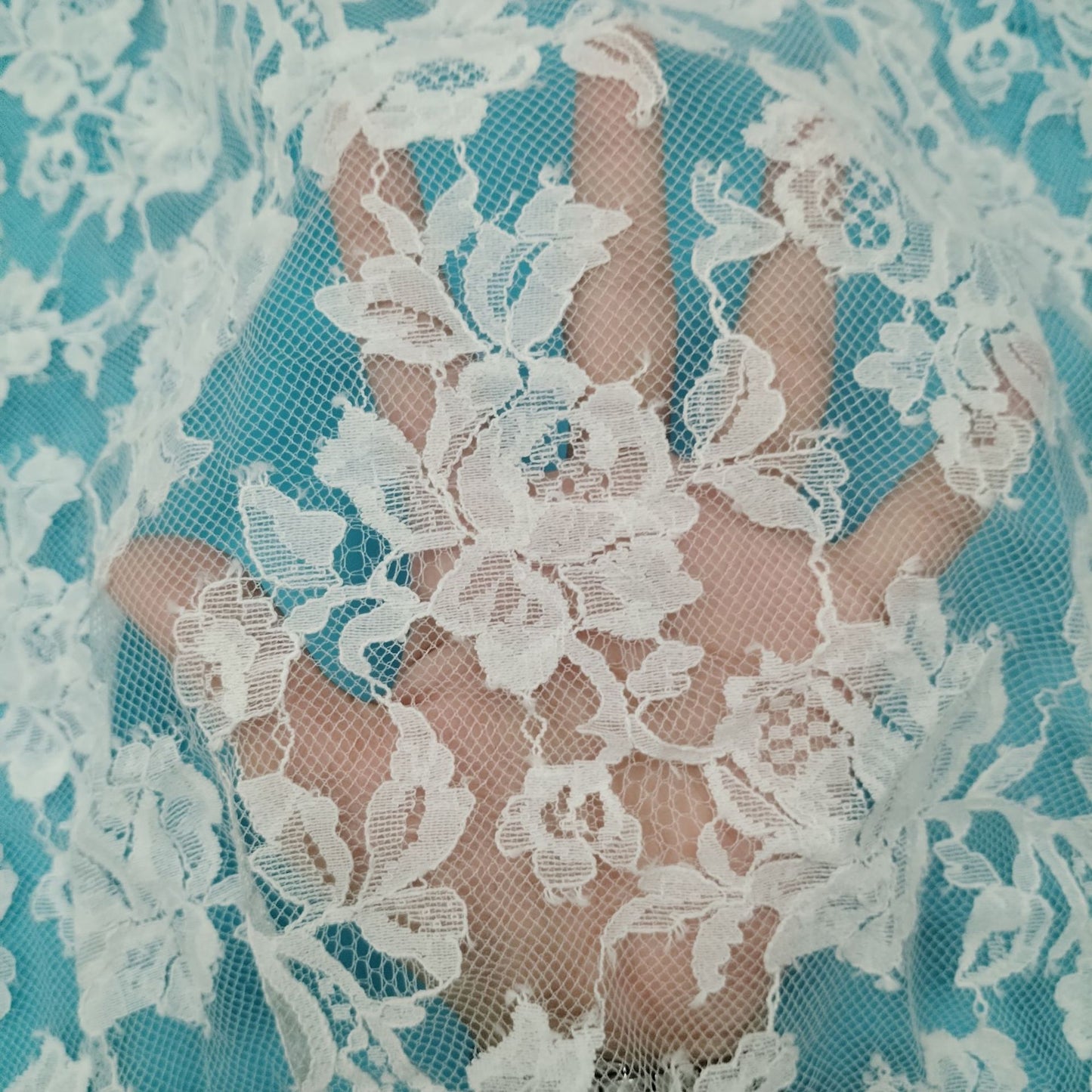 freedombeauty|Brocade Cotton Eyelash Lace Fabric Rose Pattern Full Fabric Women's Clothing Dress Accessories Wedding Dress Fabric