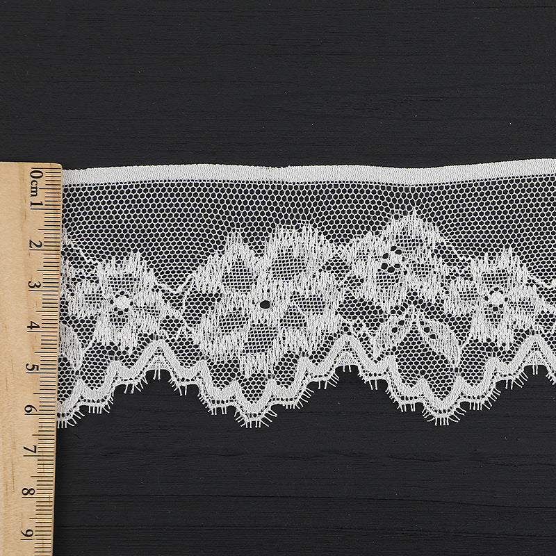 FREEDOMBEAUTY | [stretch] 6cm unilateral lace edge, warp knitted elastic lace edge, fashion wedding dress lace accessories, spot