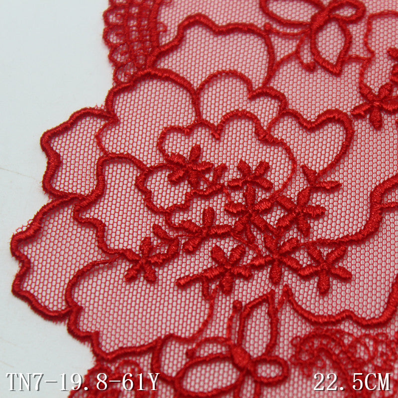 FREEDOMBEAUTY | [1Pack] Three-color neoclassical style unilateral Chinese-style exquisite pattern embroidery lace, clothing cheongsam, headpiece jewelry DIY