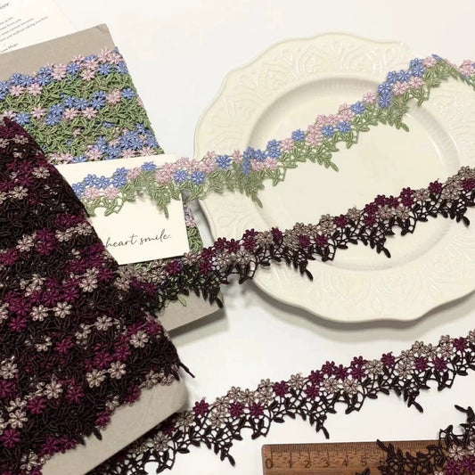 FREEDOMBEAUTY | Spot retro water-soluble flower embroidery lace fine clothing DIY cheongsam design