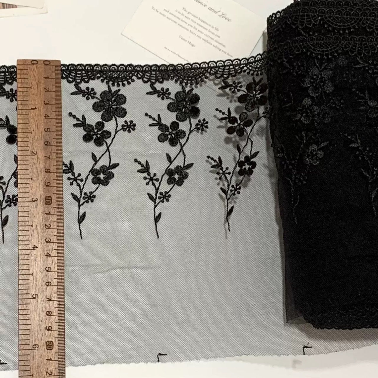 FREEDOMBEAUTY | Spot plum blossom embroidery mesh lace accessories decorative design DIY clothing fabric