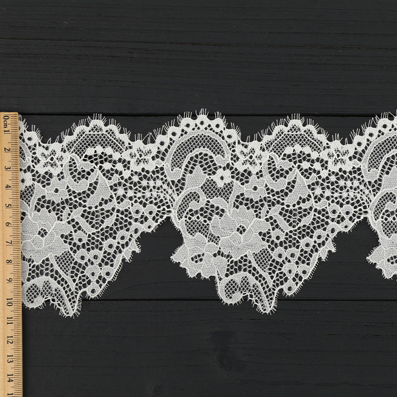 FREEDOMBEAUTY | [laser-cut lace] Laser lace, white stretch lace edge, home textile Lolita exquisite lace accessories, in stock