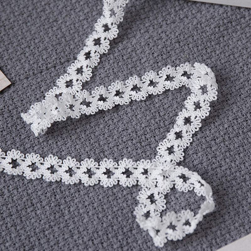 FREEDOMBEAUTY | Manufacturer supplies 1.5cm white nylon lace lace strap, clothing, bags, home textiles, shoes and hats elastic elastic band