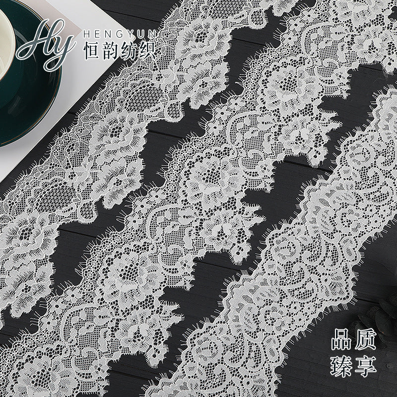FREEDOMBEAUTY | [laser-cut lace] New eyelash lace, laser non-elastic eyelash lace, high-end lace accessories for clothing and underwear