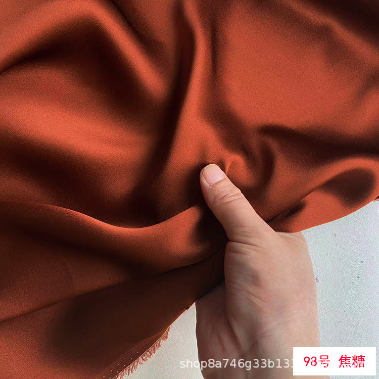 FREEDOMBEAUTY | 114 m width 16 mmi silk plain crepe satin clothing fabric 100 mulberry silk dress hair band eye mask fabric multi-color