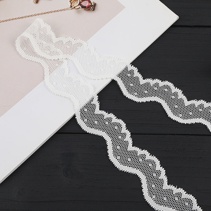 FREEDOMBEAUTY | [stretch] 3.5cm lace, elastic lace, wedding underwear home textile fashion lace accessories, spot