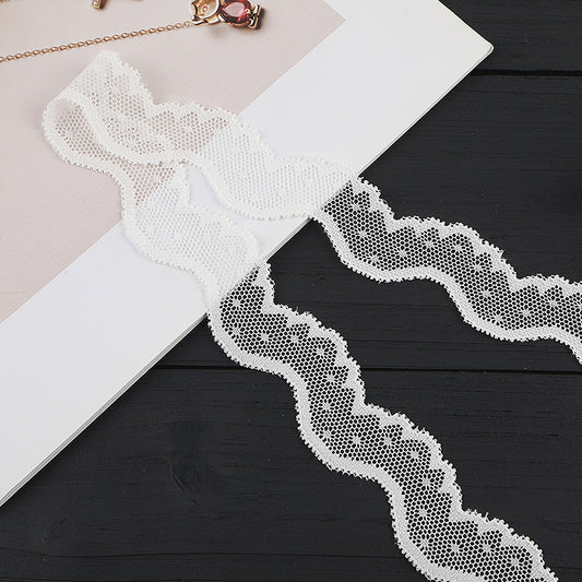 FREEDOMBEAUTY | [stretch] 3.5cm lace, elastic lace, wedding underwear home textile fashion lace accessories, spot