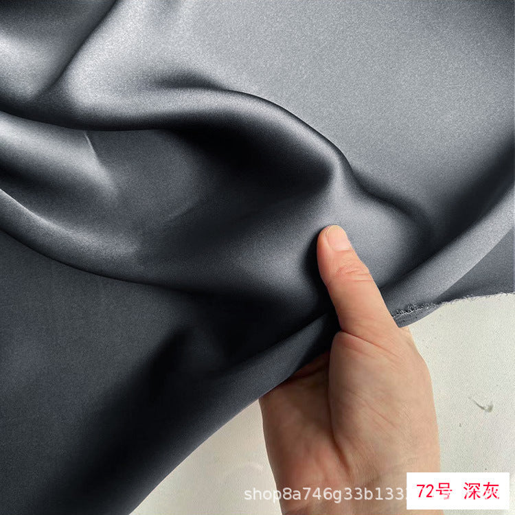 FREEDOMBEAUTY | 114 m width 16 mmi silk plain crepe satin clothing fabric 100 mulberry silk dress hair band eye mask fabric multi-color