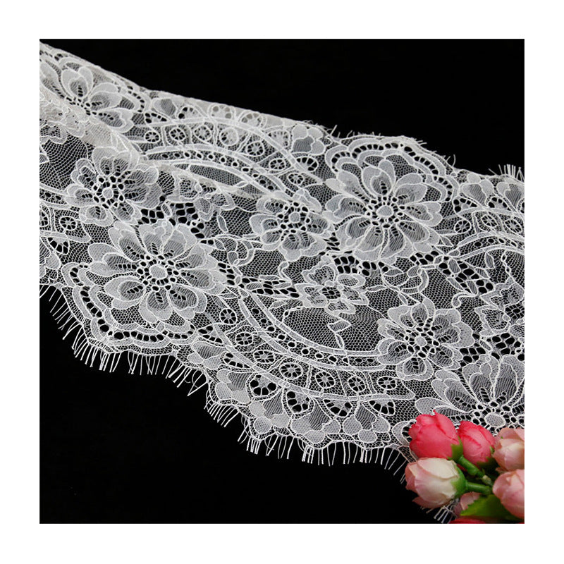 FREEDOMBEAUTY | 23cm Korean version of the popular eyelash lace, the star has the same eyelash lace, sexy pajamas lace fabric