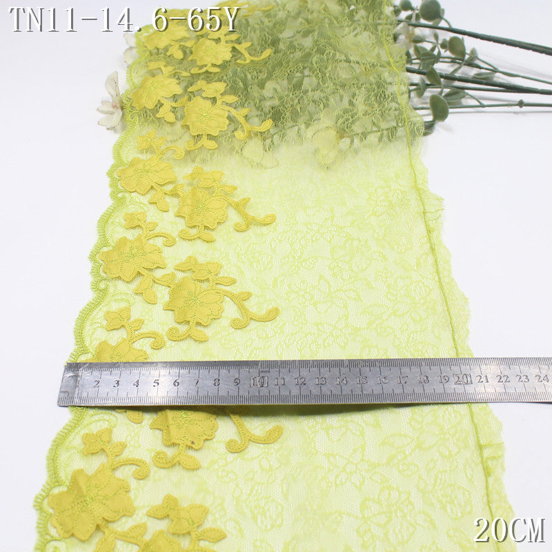 FREEDOMBEAUTY | Color lace mesh fiber cloth flower embroidery lace, dance costumes, performance costumes, curtain lace accessories