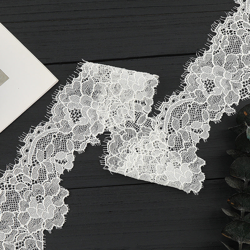 FREEDOMBEAUTY | [laser-cut lace] Laser lace accessories Elastic hollow lace lace, apparel Home textile light luxury lace accessories