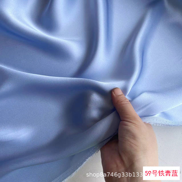 FREEDOMBEAUTY | 114 m width 16 mmi silk plain crepe satin clothing fabric 100 mulberry silk dress hair band eye mask fabric multi-color