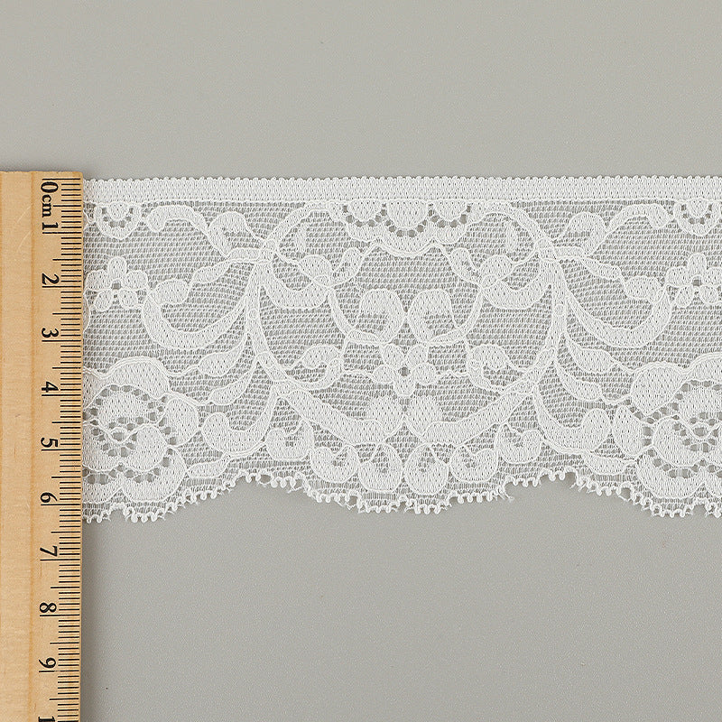 FREEDOMBEAUTY | [no- stretch] 8cm lace lace, nylon silk hollow lace accessories, home textile clothing small fresh lace edge, factory spot