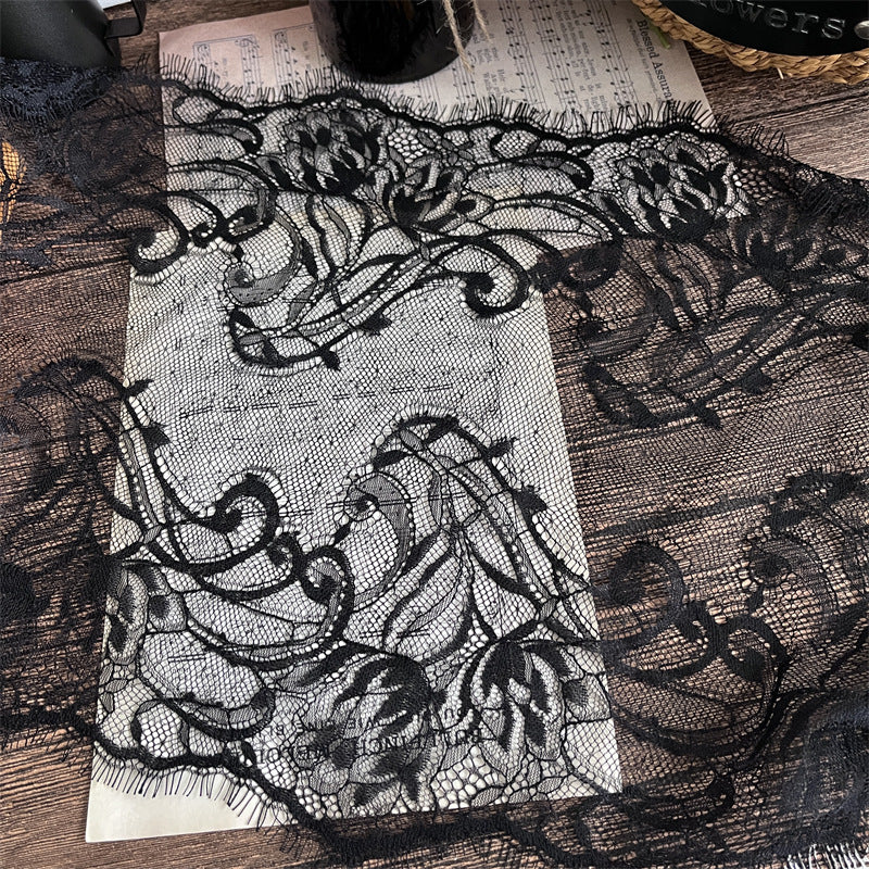 FREEDOMBEAUTY | Factory direct sales, spot fast hair French elegant 35CM eyelash lace lace fabric, handmade DIY tablecloth