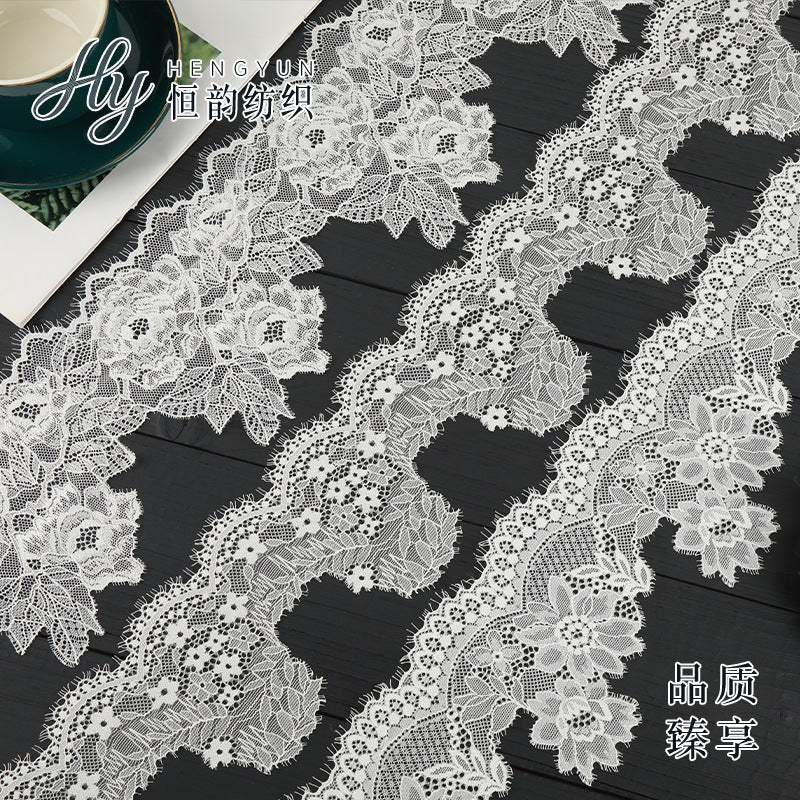FREEDOMBEAUTY | [laser-cut lace] Laser lace lace, elastic warp lace edge, home textile Lolita new lace accessories