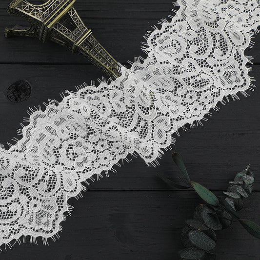 FREEDOMBEAUTY | [laser-cut lace] New eyelash lace, laser non-elastic eyelash lace, high-end lace accessories for clothing and underwear
