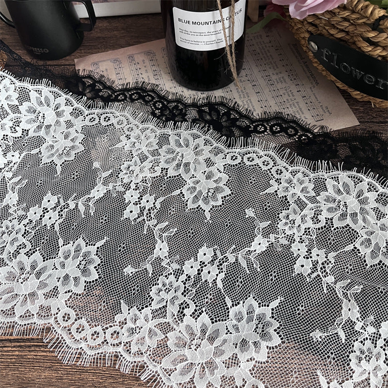FREEDOMBEAUTY | Factory direct sales, spot French retro 24CM eyelash lace accessories background cloth retro decoration DIY handmade