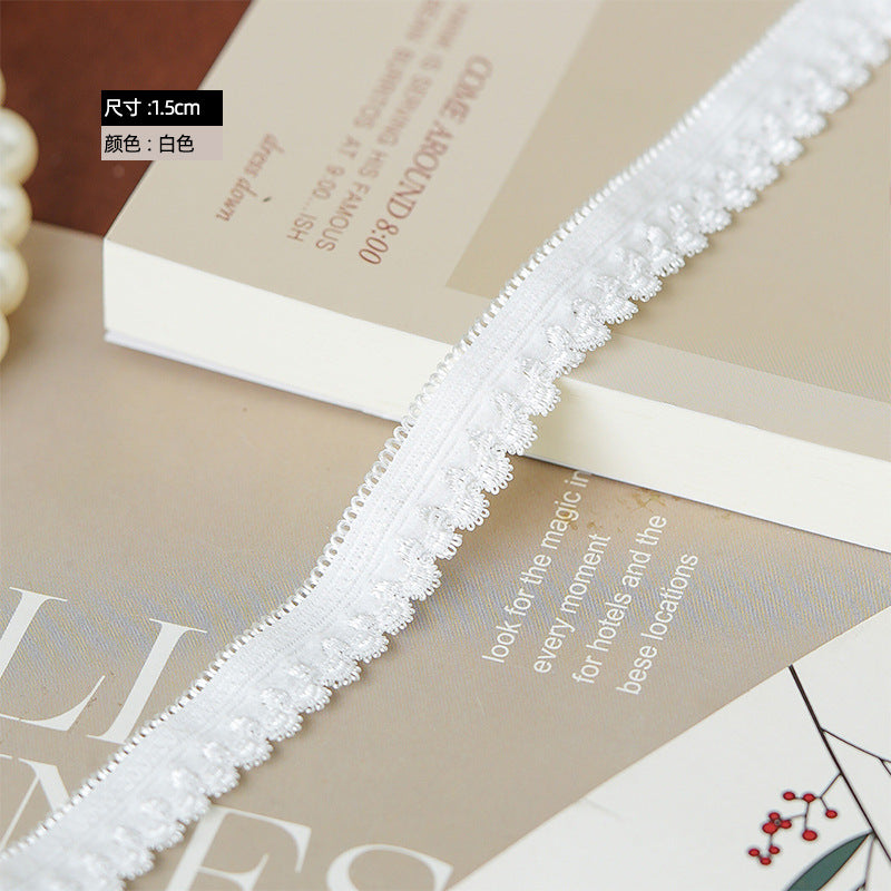 FREEDOMBEAUTY | Factory Direct 1.5CM Arc Nylon Elastic Nylon Bud Belt DIY Sex Underwear Tie Elastic Band