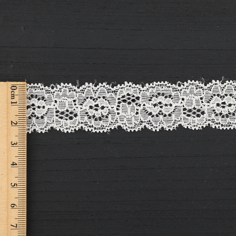 FREEDOMBEAUTY | [stretch] white lace lace, unilateral hollow lace edge, dress Lolita clothing lace accessories, spot