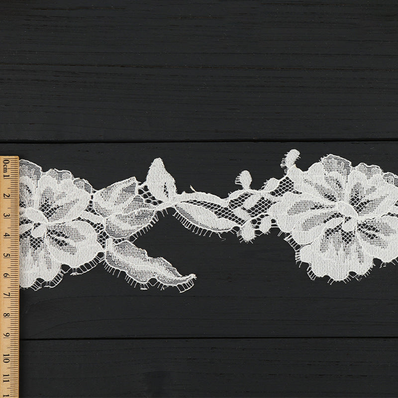 FREEDOMBEAUTY | [laser-cut lace] Pure flower lace, nylon non-elastic lace, Lolita children's clothing exquisite lace accessories