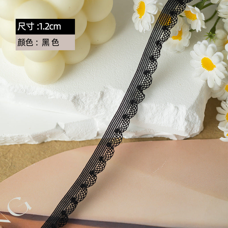 FREEDOMBEAUTY | Manufacturers supply 1.2CM ultra-thin fish wire arch bud belt, loungewear toy underwear clothing knitted elastic elastic band