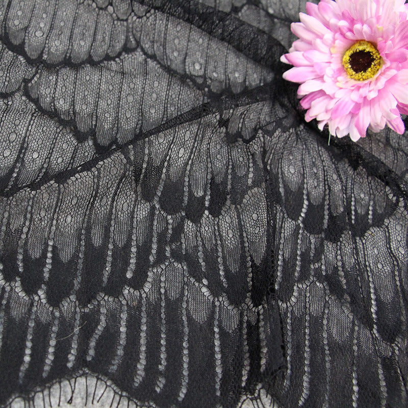 FREEDOMBEAUTY | Manufacturer spot wholesale non-elastic lace, nylon lace fabric underwear skirt splicing eyelash lace