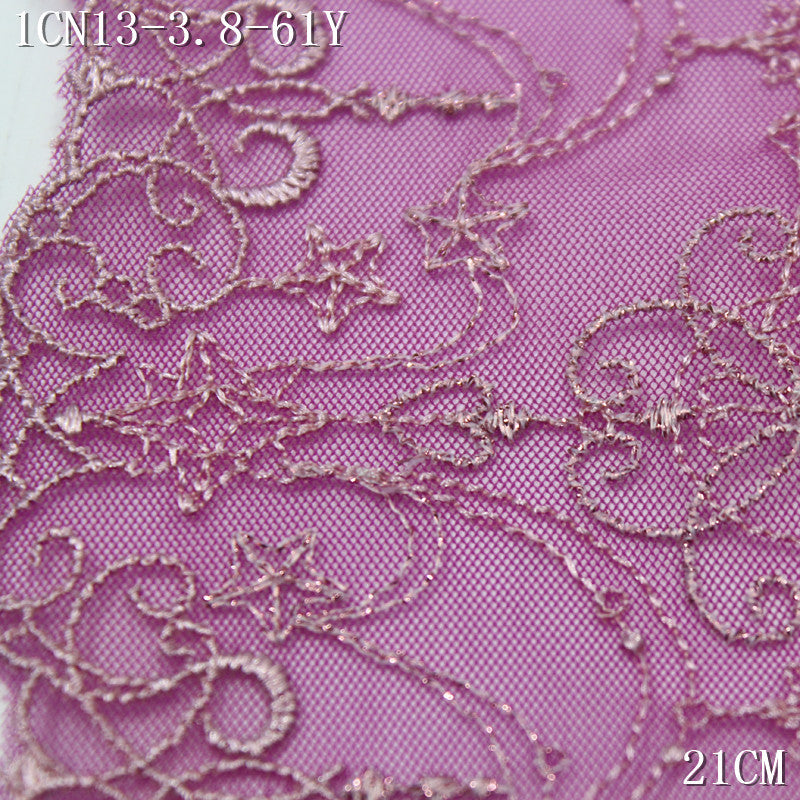 FREEDOMBEAUTY | Anime magic gold silk pattern mesh embroidery lace, Lolita skirt DIY dress up lace accessories