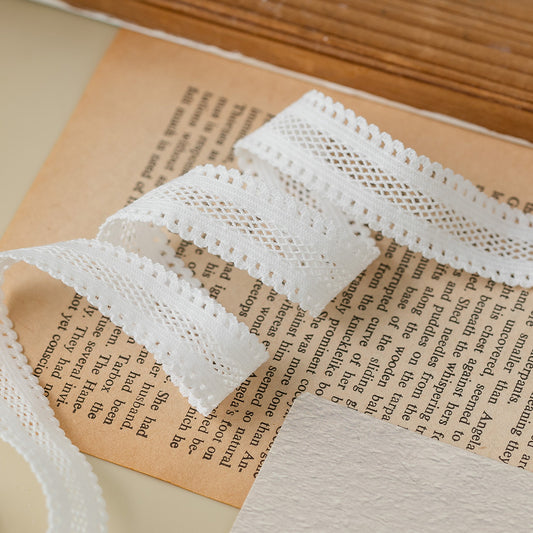 FREEDOMBEAUTY | Factory Direct 1.8CM Elastic Mesh Elastic Band White Spot, Women's Skirt Nylon Lace Elastic Band