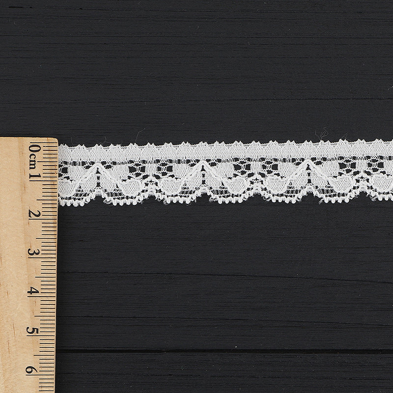 FREEDOMBEAUTY | [stretch] 6cm white lace lace, unilateral elastic lace edge, nylon silk small fresh lace lace accessories, spot