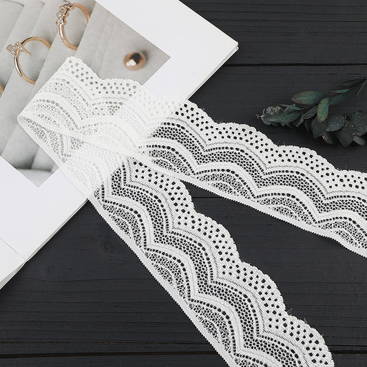 FREEDOMBEAUTY | [stretch] 5.5cm elastic lace, unilateral hollow lace, small fresh home textile clothing lace accessories