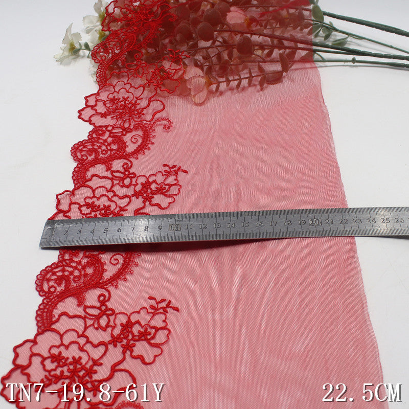 FREEDOMBEAUTY | [1Pack] Three-color neoclassical style unilateral Chinese-style exquisite pattern embroidery lace, clothing cheongsam, headpiece jewelry DIY