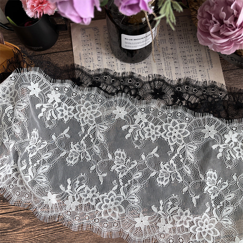 FREEDOMBEAUTY | Factory direct sales, spot fast hair 25CM elegant eyelash lace accessories DIY handmade clothing fabric