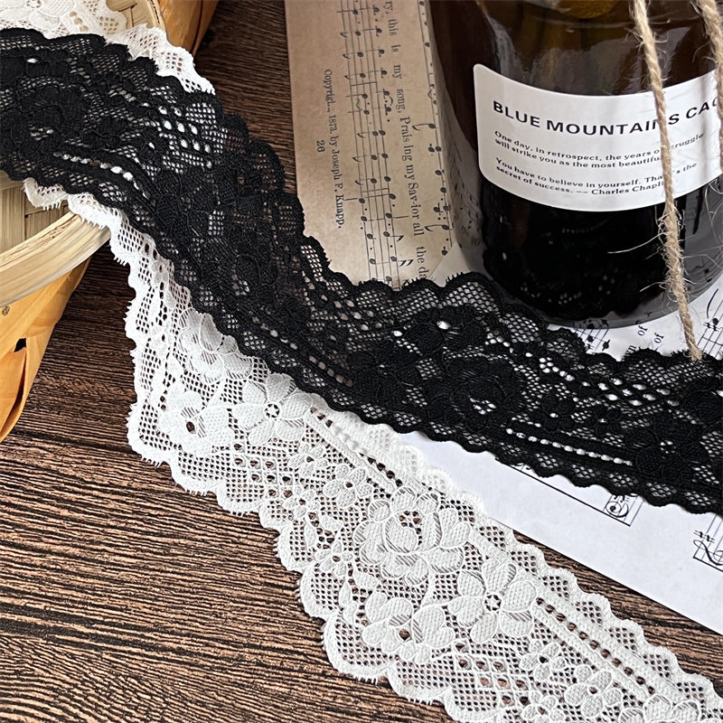 FREEDOMBEAUTY | Factory direct sales, spot quick hair French elegant hollow 5CM elastic lace accessories, handmade DIY jewelry