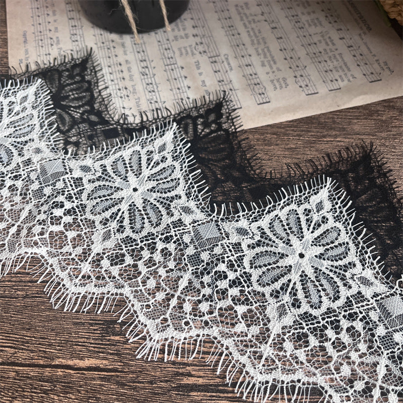 FREEDOMBEAUTY | Factory direct sales 12.5cm French non-elastic eyelash lace lace, spot handmade DIY lace accessories
