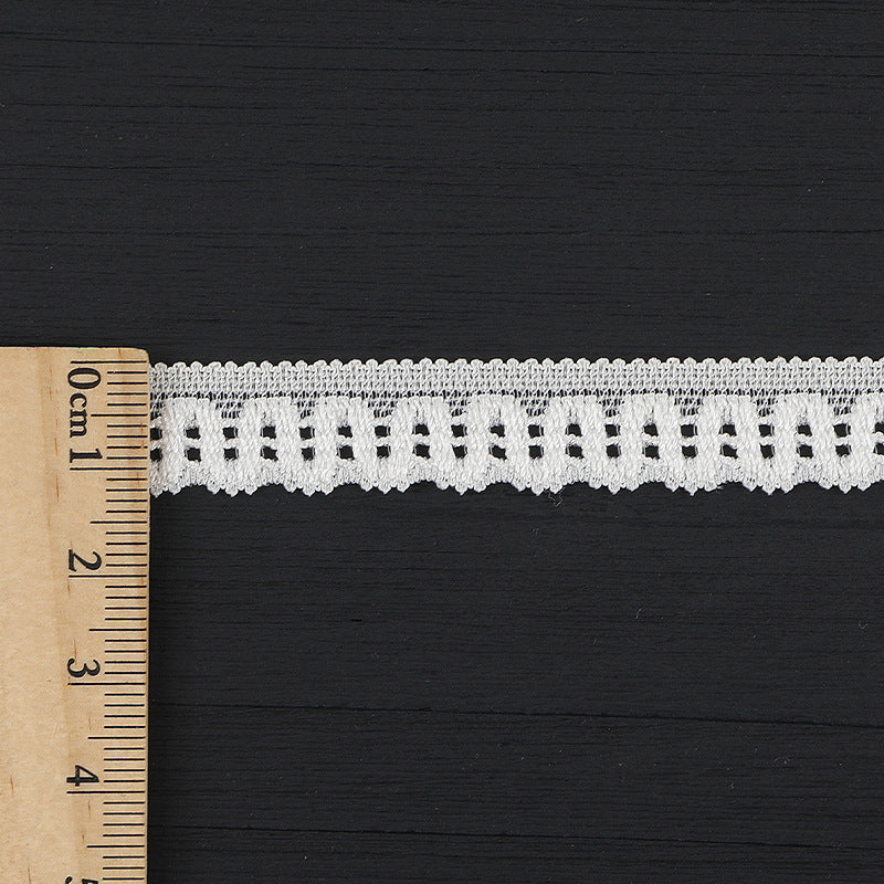 FREEDOMBEAUTY | [stretch] 1.5cm lace, warp knitted elastic lace small barcode, Lolita neckline cuffs lace accessories