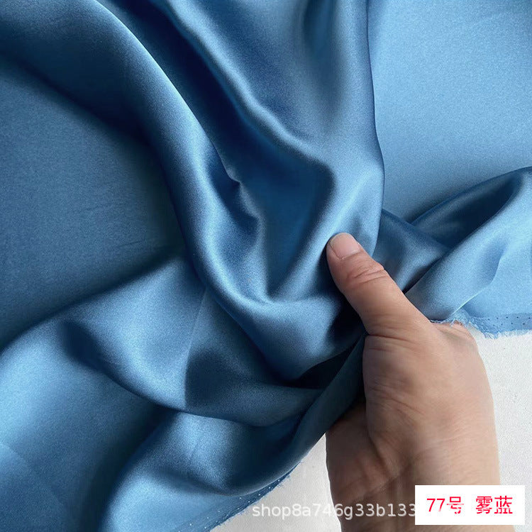 FREEDOMBEAUTY | 114 m width 16 mmi silk plain crepe satin clothing fabric 100 mulberry silk dress hair band eye mask fabric multi-color