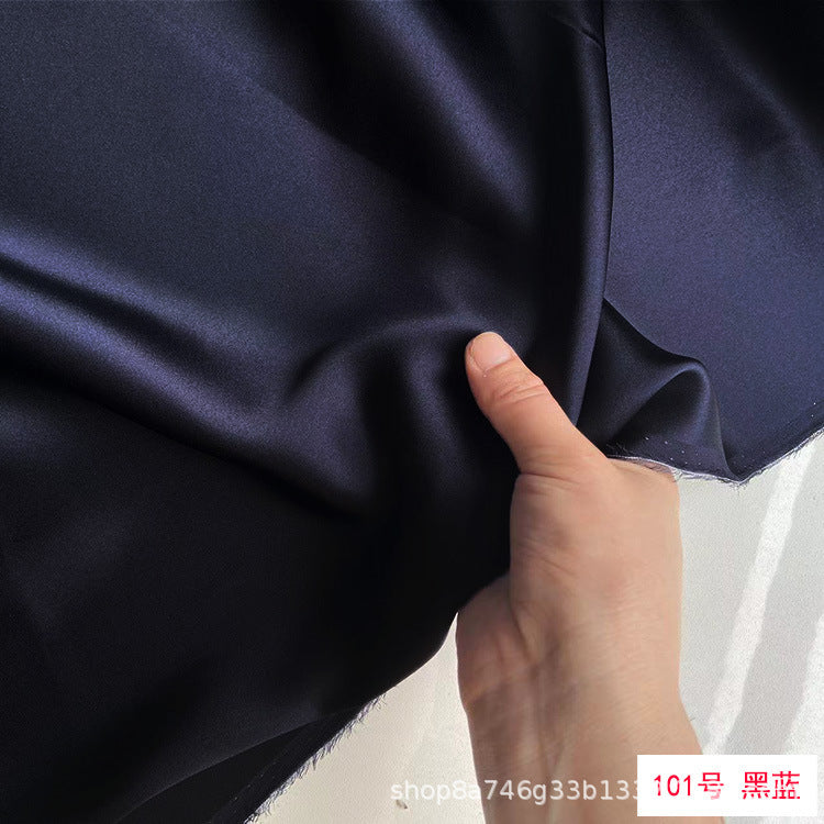 FREEDOMBEAUTY | 114 m width 16 mmi silk plain crepe satin clothing fabric 100 mulberry silk dress hair band eye mask fabric multi-color