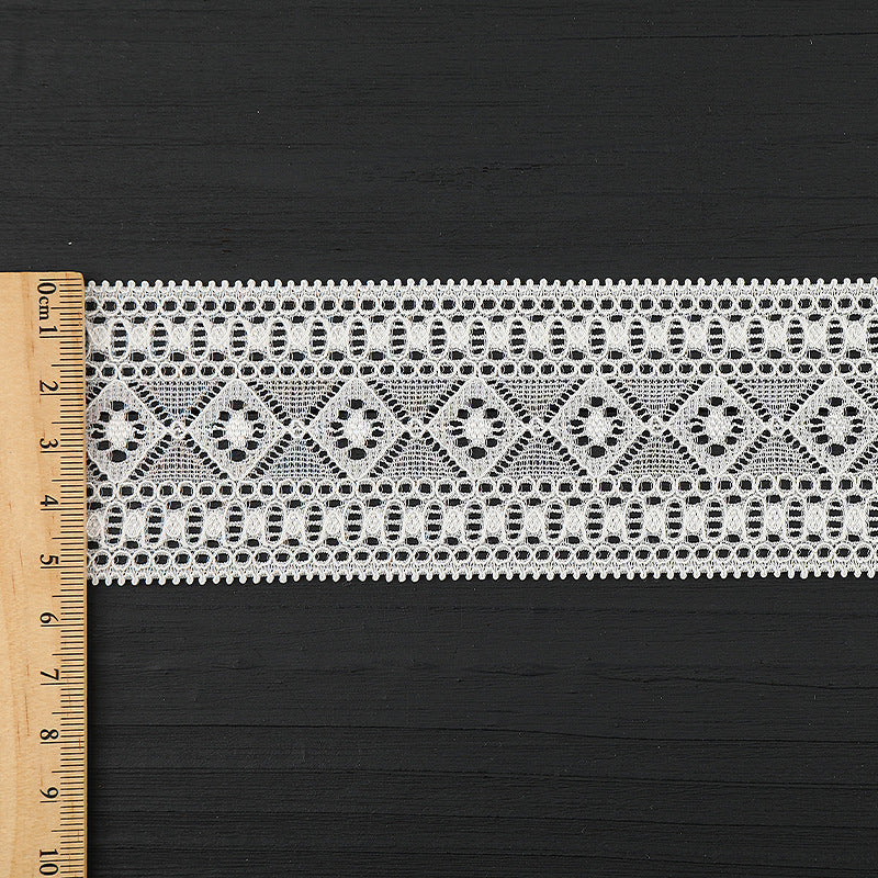 FREEDOMBEAUTY | [stretch] 3cm white lace edge, classic elastic lace edge, neckline cuffs lace accessories, in stock