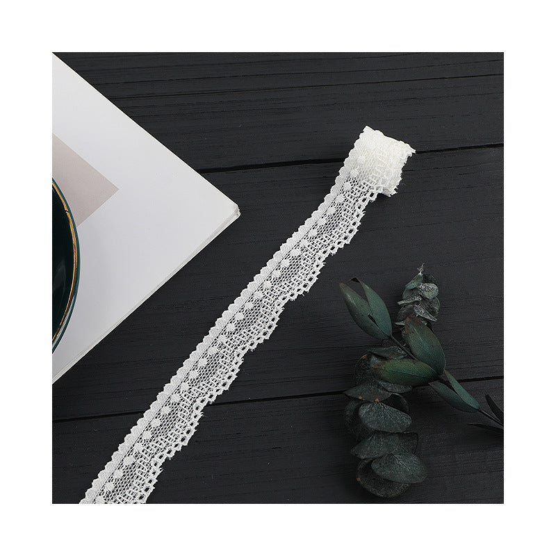 FREEDOMBEAUTY | [stretch] 1.5cm lace, warp knitted elastic lace small barcode, Lolita neckline cuffs lace accessories