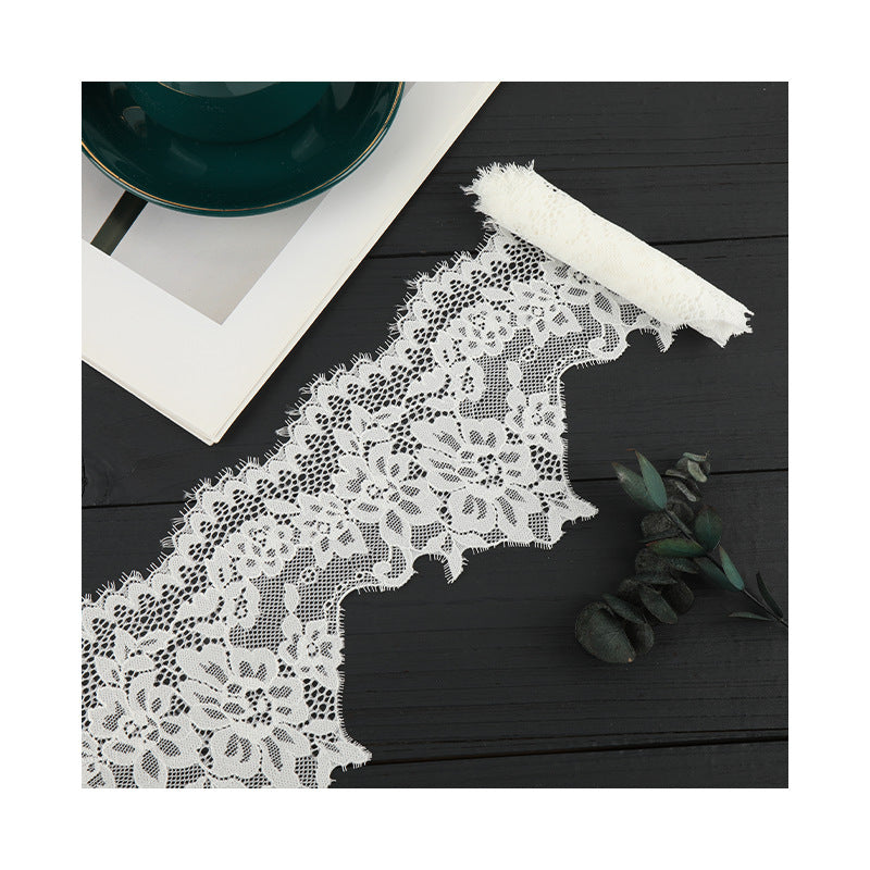 FREEDOMBEAUTY | [laser-cut lace] Nylon silk lace, laser elastic lace edge, home textile Lolita new lace accessories in stock