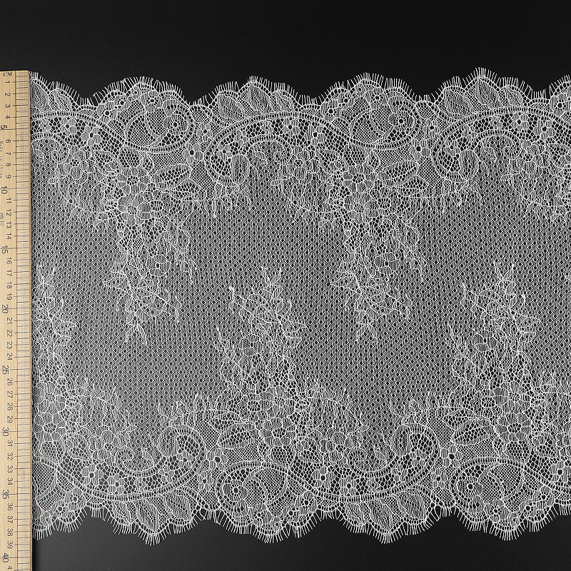 FREEDOMBEAUTY | [no- stretch] Eyelash lace large lace, nylon silk elastic lace edge, dress Lolita lace accessories, spot