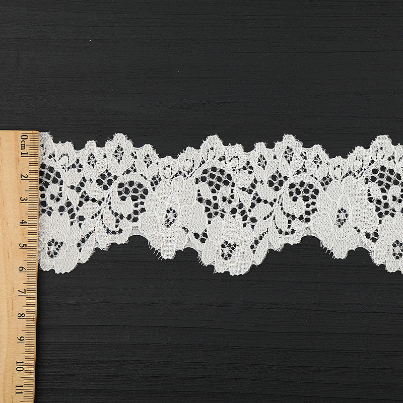 FREEDOMBEAUTY | [laser-cut lace] New lace lace, laser nylon lace edge, home textile clothing elastic lace accessories, in stock