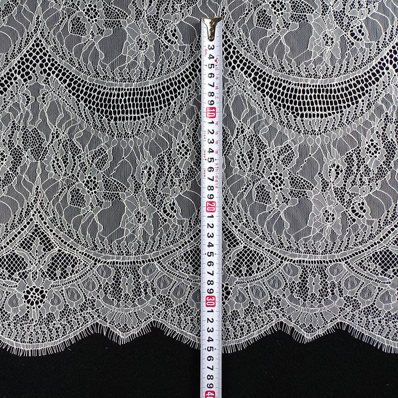 FREEDOMBEAUTY | Eyelash lace non-elastic nylon silk bilateral positioning fabric spot underwear dress accessories Lolita