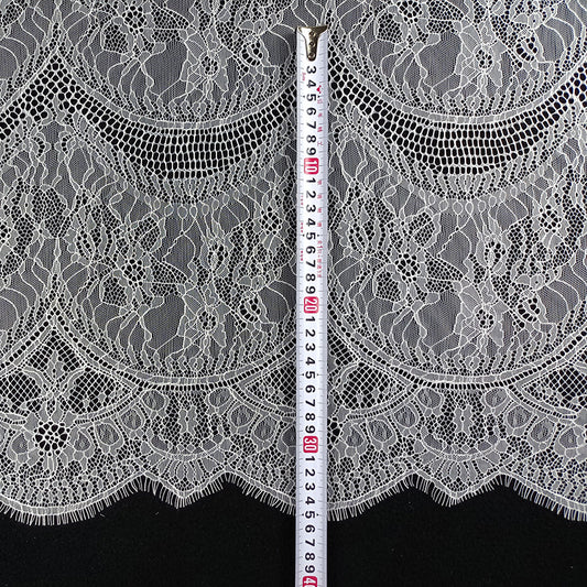 FREEDOMBEAUTY | Eyelash lace non-elastic nylon silk bilateral positioning fabric spot underwear dress accessories Lolita