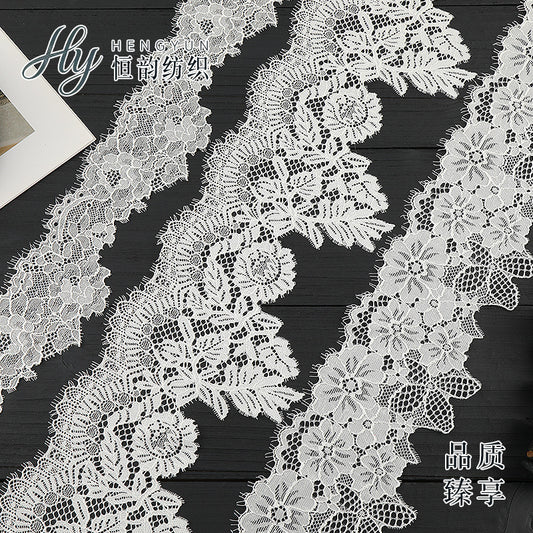 FREEDOMBEAUTY | [laser-cut lace] Laser lace accessories Elastic hollow lace lace, apparel Home textile light luxury lace accessories