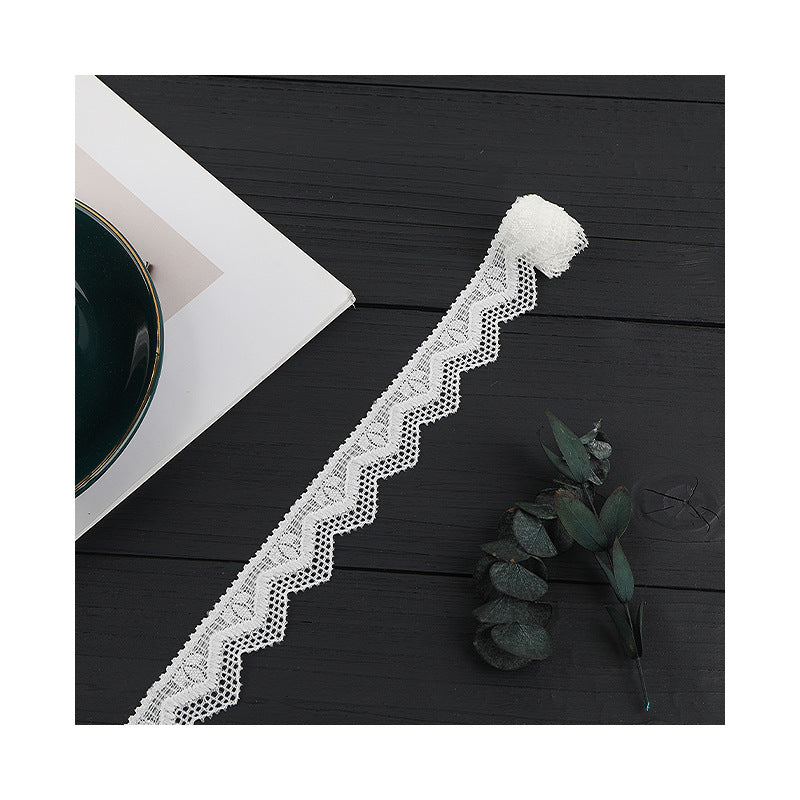 FREEDOMBEAUTY | [stretch] Nylon silk lace 2.5cm elastic lace edge, underwear and apparel lace accessories, factory spot