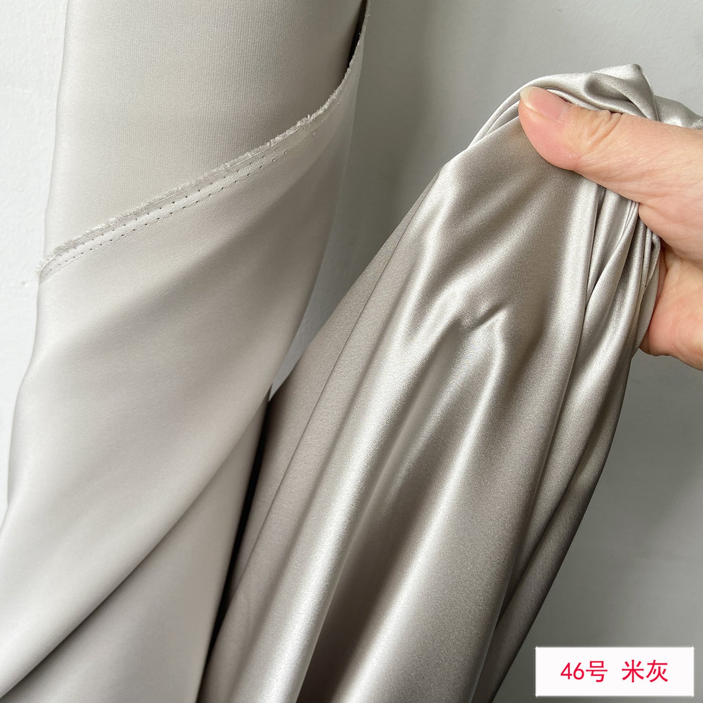 FREEDOMBEAUTY | 140 wide 22 mmi silk plain crepe satin fabric 100 mulberry silk loungewear shirt silk fabric