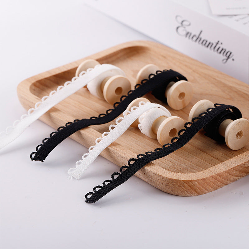FREEDOMBEAUTY | Manufacturers supply 1.2CM/1.4CM broken teeth flat belt nylon knitted bud belt, elastic band for underwear trousers